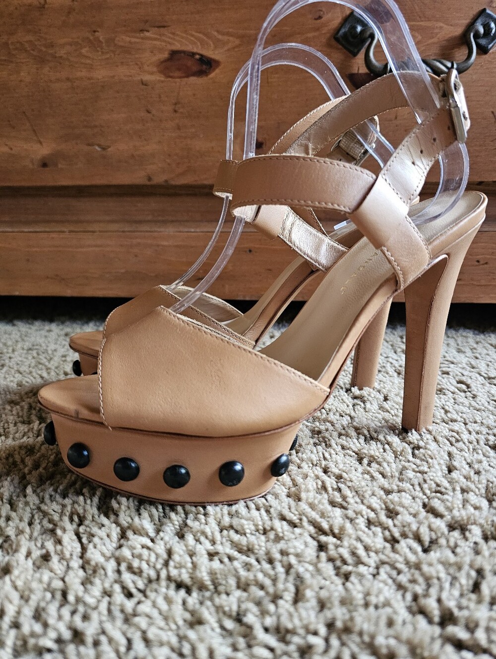 Loeffler Randall High Heel Leather Sandals Sz 8.5
